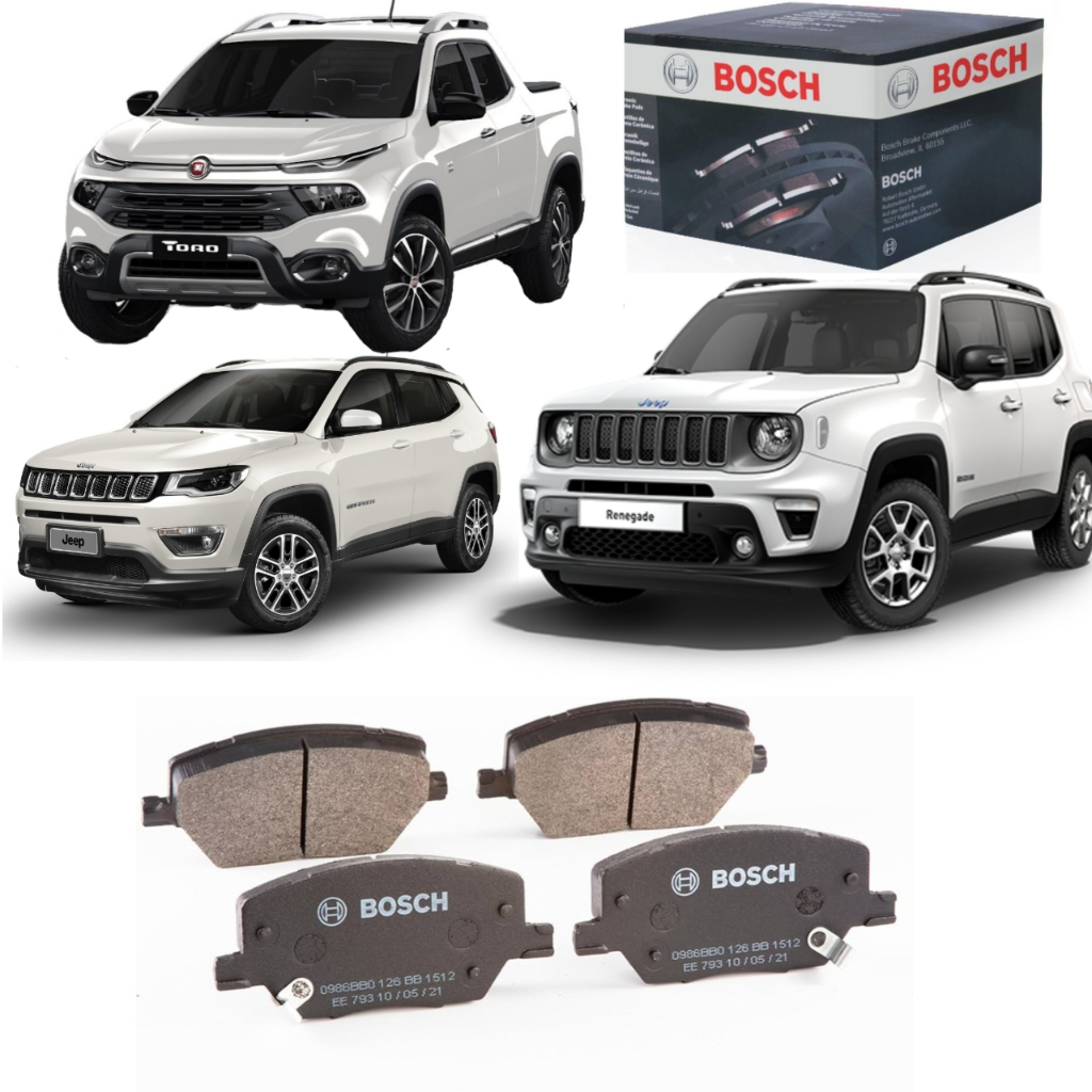 Pastilha Freio Dianteiro Toro 2.0 2019 2020 2021 2022 Bosch