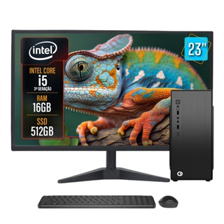 Computador Completo 2Eletro Speed Intel Core i5, 16GB RAM, SSD 512GB, Bivolt, M23" - CD2E-0132SP em Oferta na Shopee