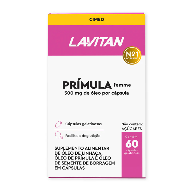 Lavitan Prímula Femme - 60 capsulas - Cimed