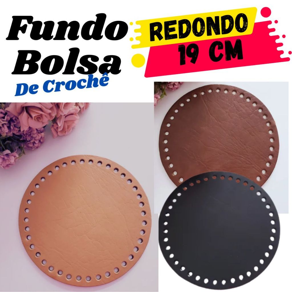 Bolsa Fundo Redondo Crochê - Comprar com Melhor Preço em Anéis
