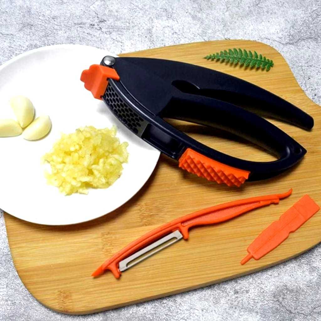 Espremedor de Alho Manual Com Descascador de legumes Cozinha