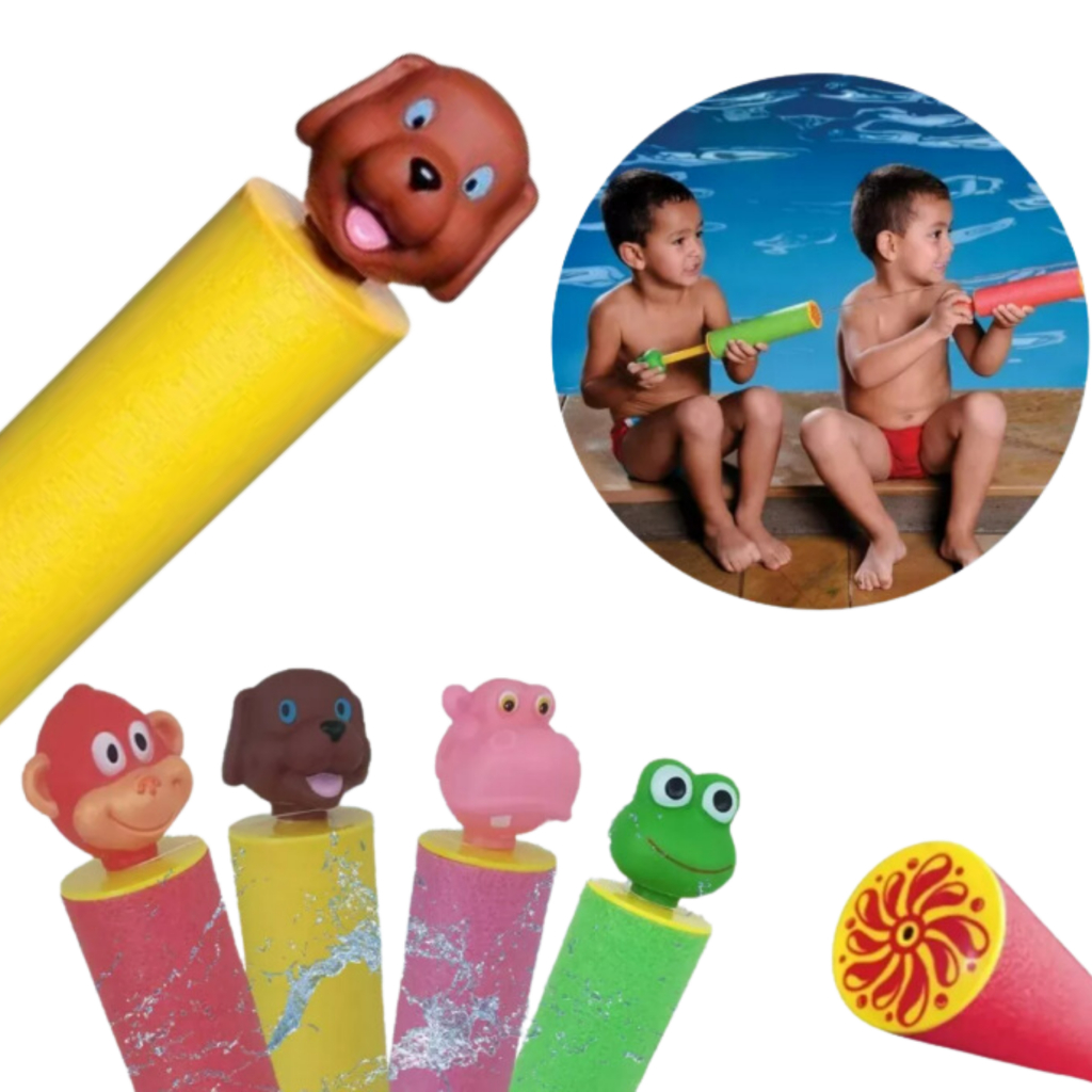 Lança Água Infantil Animal Bichinhos Para Piscina Praia Mor