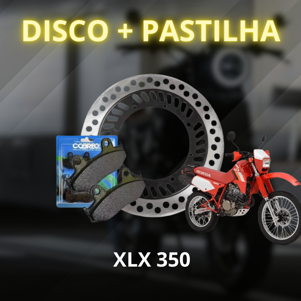 Disco Freio Dianteiro Import + Pastilha Cobreq Moto XLX 350