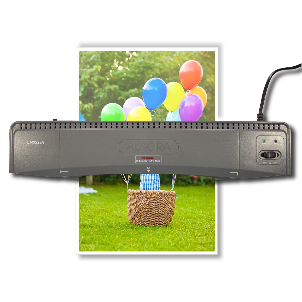 Laminadora Plastificadora Documentos Aurora Lm3233h 110V Polaseal A5 A4 A3 RG CRACHÁ