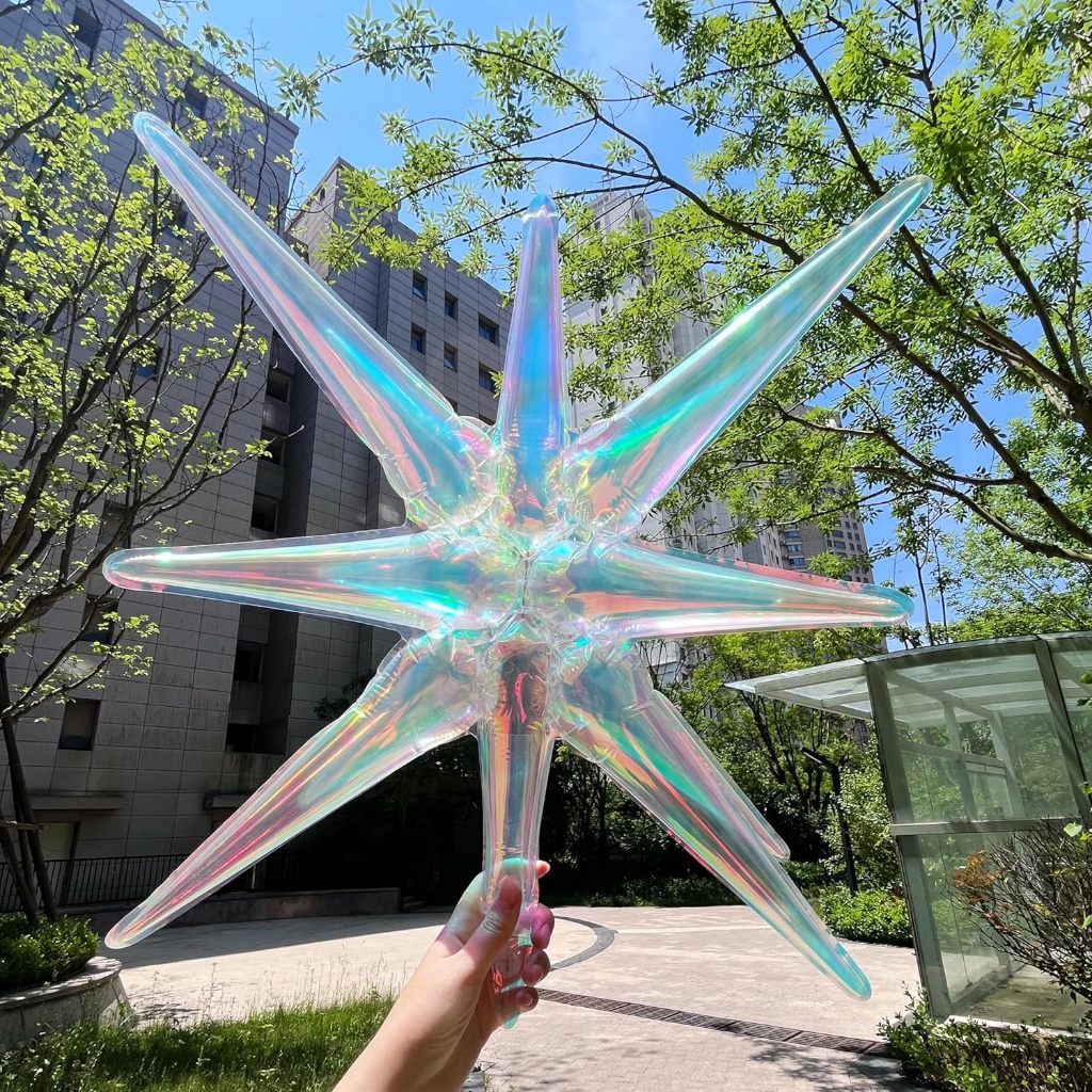 Kit 5 Balão Estrela 14 Pontas Furta Cor Nacarado 22 Pol 55cm em Oferta na Shopee