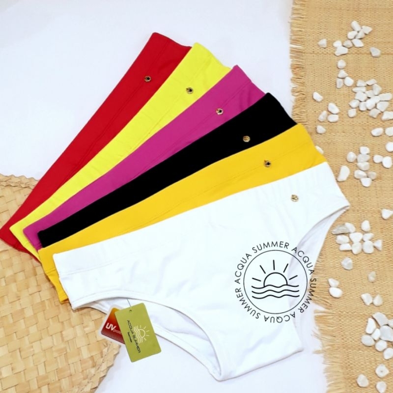 Sunga Slim Masculina Cavada Moda Praia Lateral 7cm/ Forrada Frente e Costa / Sunga Slip com Cordão