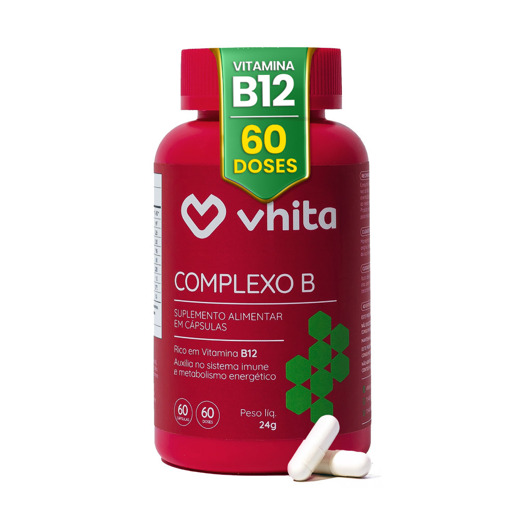 Vitamina B com Manganês Para Apoiar o Metabolismo - Complexo B Vhita
