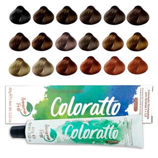 Coloração Permanente sem Amônia  Itallian Color Coloratto 60g em Oferta na Shopee