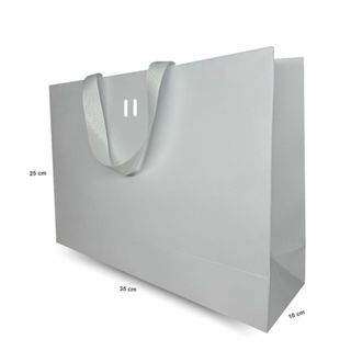 Sacola Papel BRANCO - M 35x25x10cm 20 Unidades 180g em Oferta na Shopee