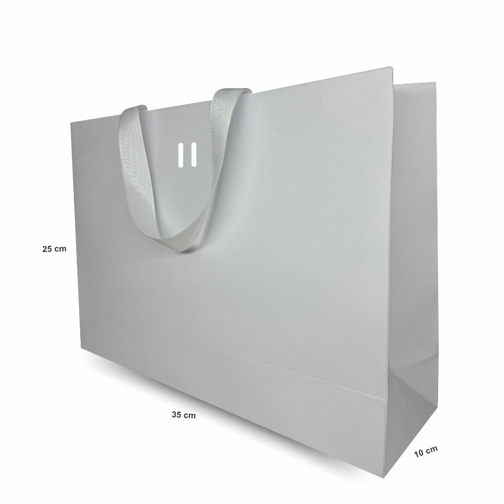 Sacola Papel BRANCO - 35x25x10cm 10 Unidades em Oferta na Shopee