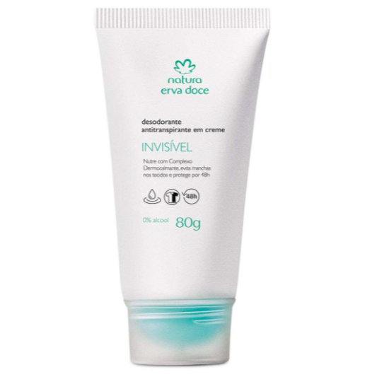Desodorante Antitranspirante em Creme Tododia Natura 80g: Erva Doce e Manga Rosa e Água de Coco