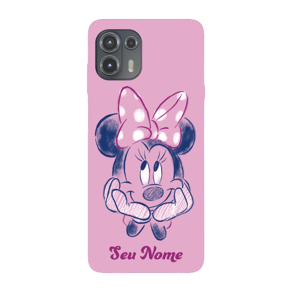 Capinha para Moto Edge 20 Lite Anti Impacto Personalizada - Minnie - Miney com nome em Oferta na Shopee