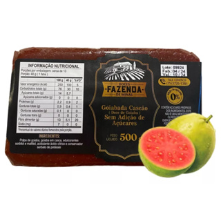Goiabada Cascão Diet Zero Açúcar e Glúten 500 gramas em Oferta na Shopee