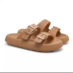 Chinelos Papete Nuvem Feminino Slide Tira Dupla Casual