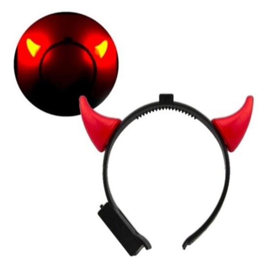 Tiara Diabinha com Luz Festas Fantasia Halloween Carnaval Envio Rápido em Oferta na Shopee