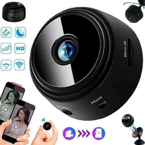Mini Câmera Wifi Espiã Vigilância A9 Com Microfone inbutido e Visão Noturna Sem fio 1080P