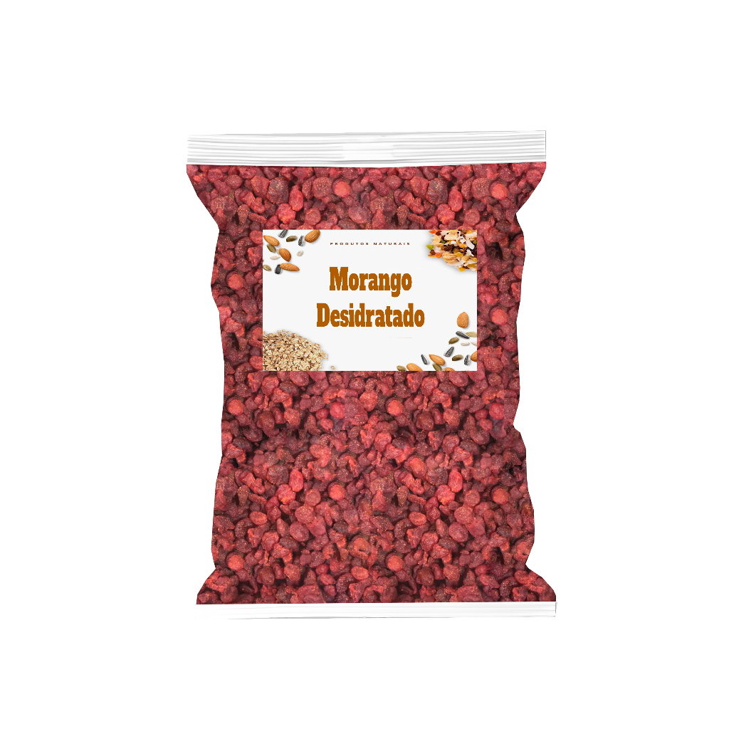Morango desidratado glaceado premium em Oferta na Shopee