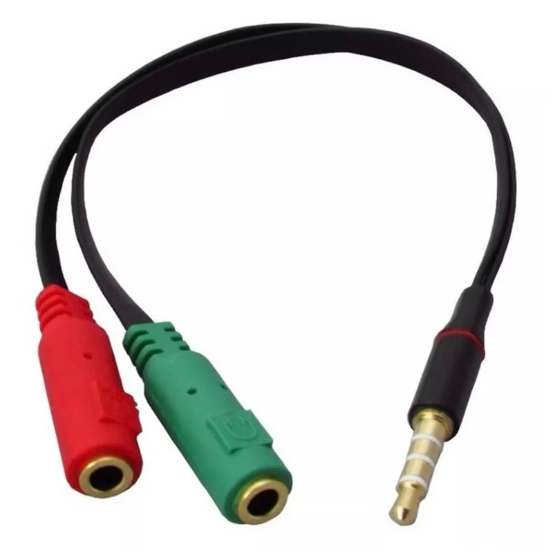 Cabo adaptador P2 femea liga fone pc para liga P2 entrada auxiliar Headset