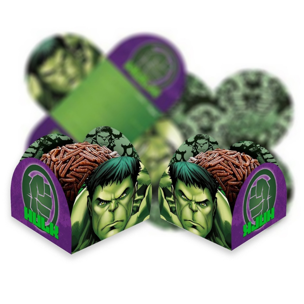 Porta Forminha Para Brigadeiro Hulk (Avengers) C/50 Unidades Regina em Oferta na Shopee