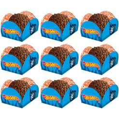 Porta Forminha Brigadeiro Doces Hot Wheels C/40 Unidades Festcolor