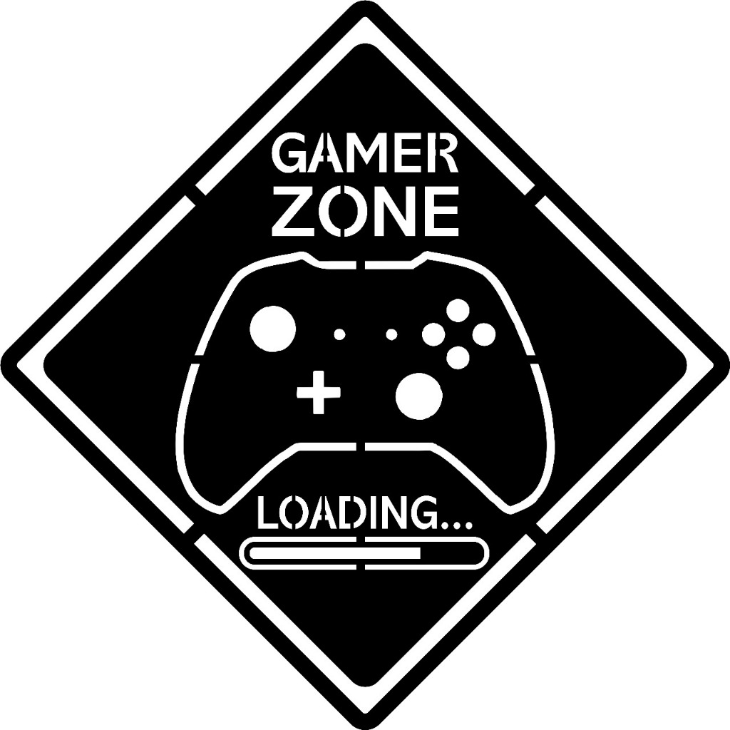 Quadro Decorativo Gamer Zone MDF Preto Fosco mdf em Oferta na Shopee