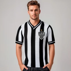 Camisa Atlético Mineiro Retrô 1980 Masculina Oficial