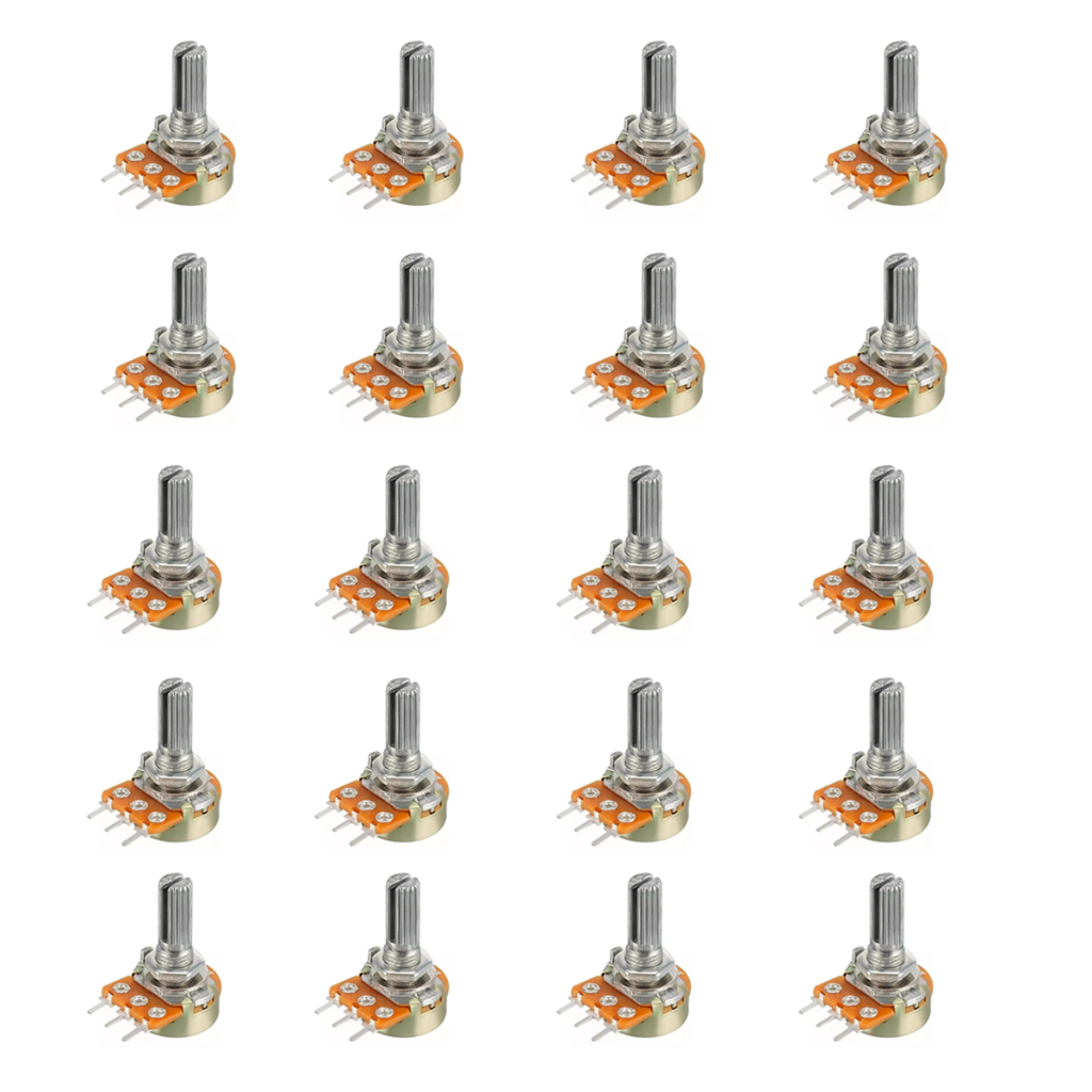 Kit 20 Potenciômetro B10K WH-148 20mm