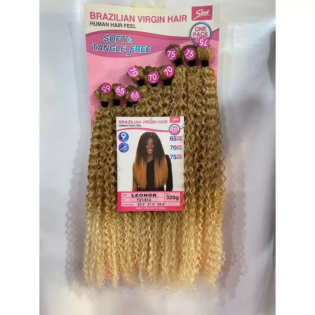 Cabelo Cacheado Leonor Sleek Brazilian Virgin Hair 320g