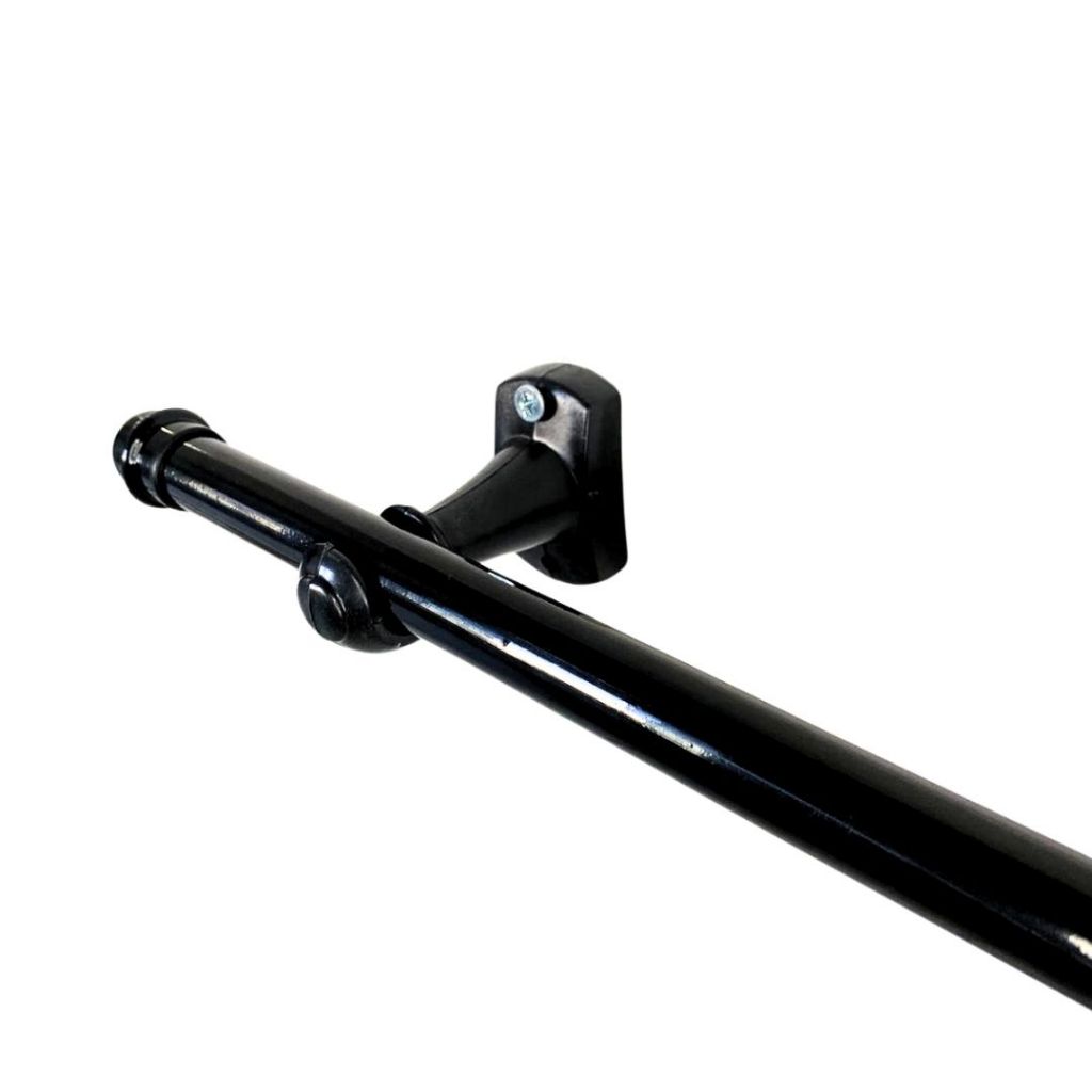 Varão Bastão Cortina Simples 3 metros 19mm Quarto Sala Pronto p/ Instalar Tubo Barra Modelo Suporte -Aço Ferro