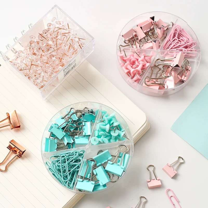 KIT Organizador Prendedor Medio e Grande, Taxinha, Clips Escritorio e Trabalho - Divesos Modelos