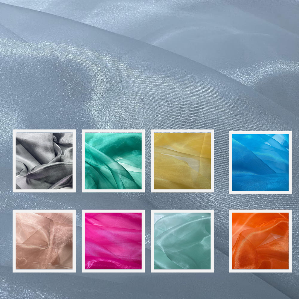 Tecido Organza Cristal Tule com Brilho ORGANZA CRISTAL