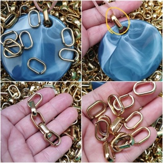 Elo em ABS para aplicação em colares,roupas e outros em Oferta na Shopee