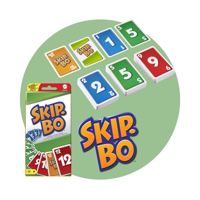 Jogo de Cartas Divertido Skip-Bo - Dos Criadores de Uno