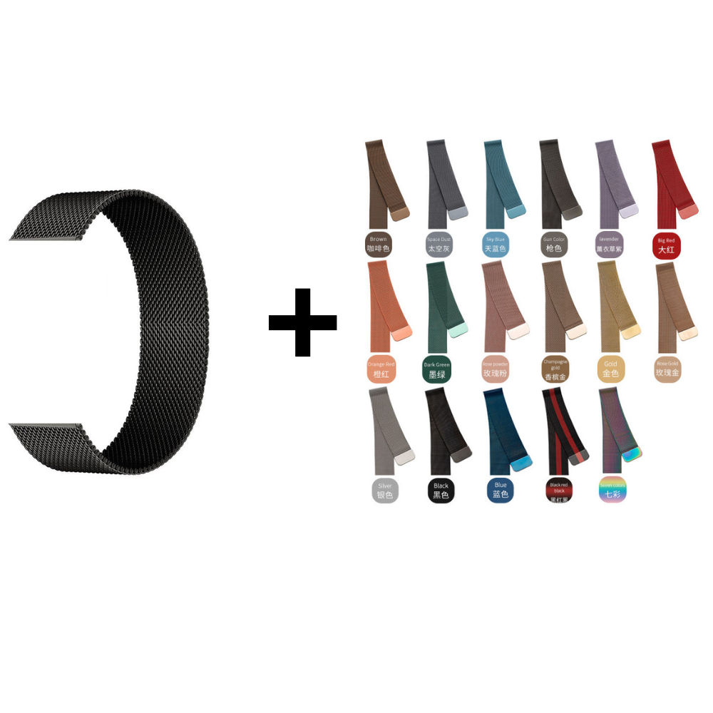 pulseira milanese de metal para apple watch smart watch iwo x8 max 38/40mm 42/44mm W26 W46 T500T5 F8 F9 X7 IWO 8 9 10 11