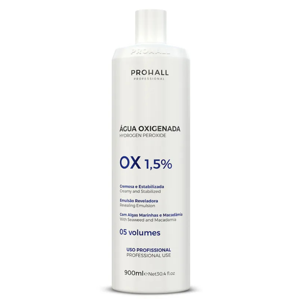 Prohall Água Oxigenada OX 1,5% 05 VOLUMES - 900ml