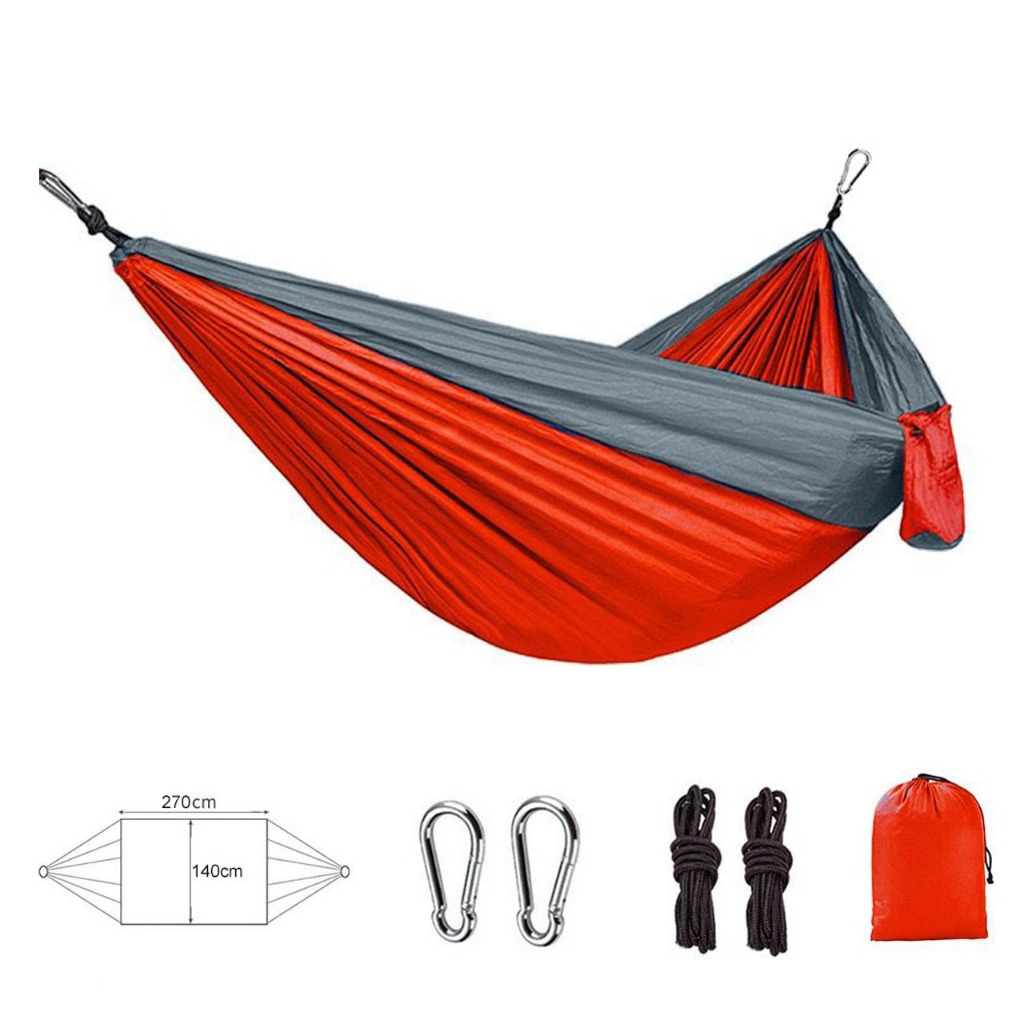 Rede para Casal com Capacidade Máxima de 300kg - Nylon 210T - Ideal para Lazer, Camping e Aventura na Selva
