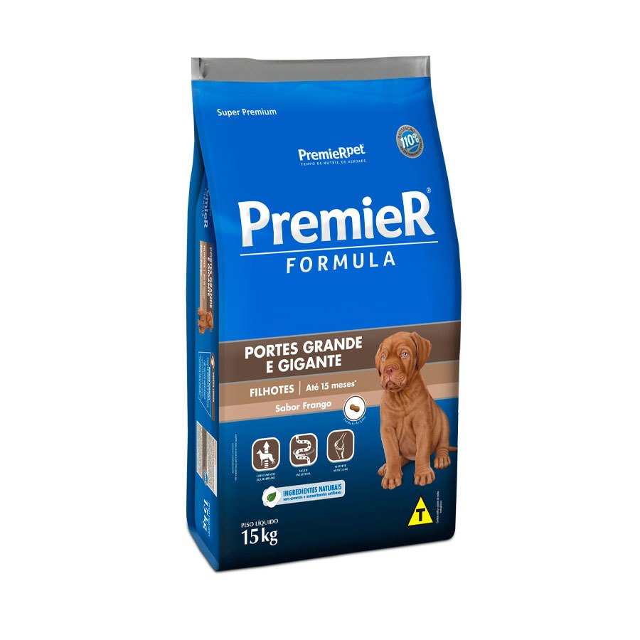 Ração Premier Fórmula  Cães Filhotes de Raças Grandes e Gigantes Frango 15kg