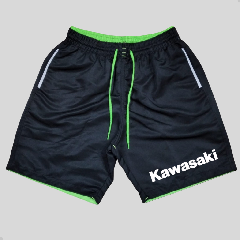 Bermuda Tactel Masculina Shorts de Praia Masculino Kawasaki Jet Sky ou Camisa Regata Lançamento