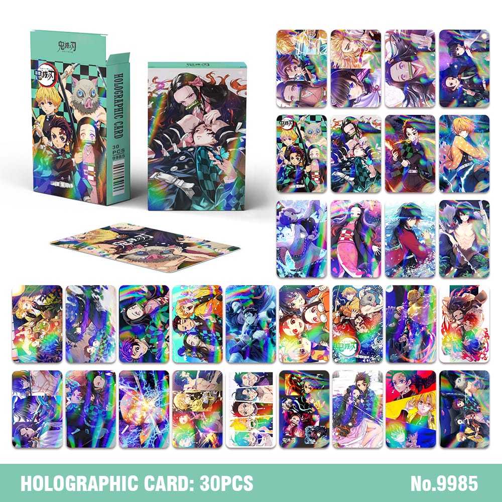 ANIME  30pcs Demon Slayer Photocard Pronto Para Ser Cartão LOMO Postal De Coleção em Oferta na Shopee