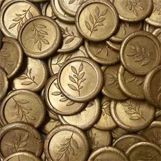 Lacre de Cera Ouro Velho Perolado - Modelo Padrão em Oferta na Shopee