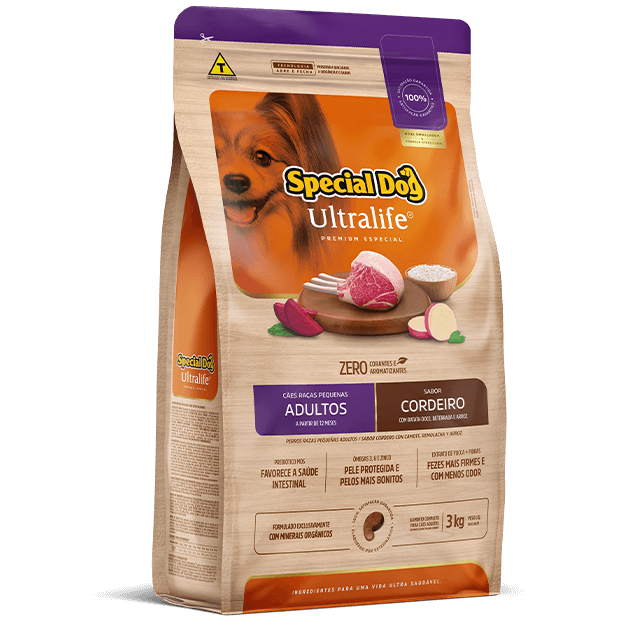 Ração Special Dog Ultralife Adulto Cordeiro Raça Pequena 3 kg