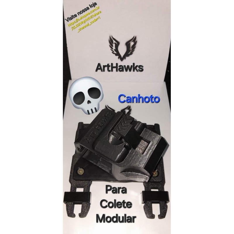 Coldre para colete modular para canhoto para G22, G19, G17