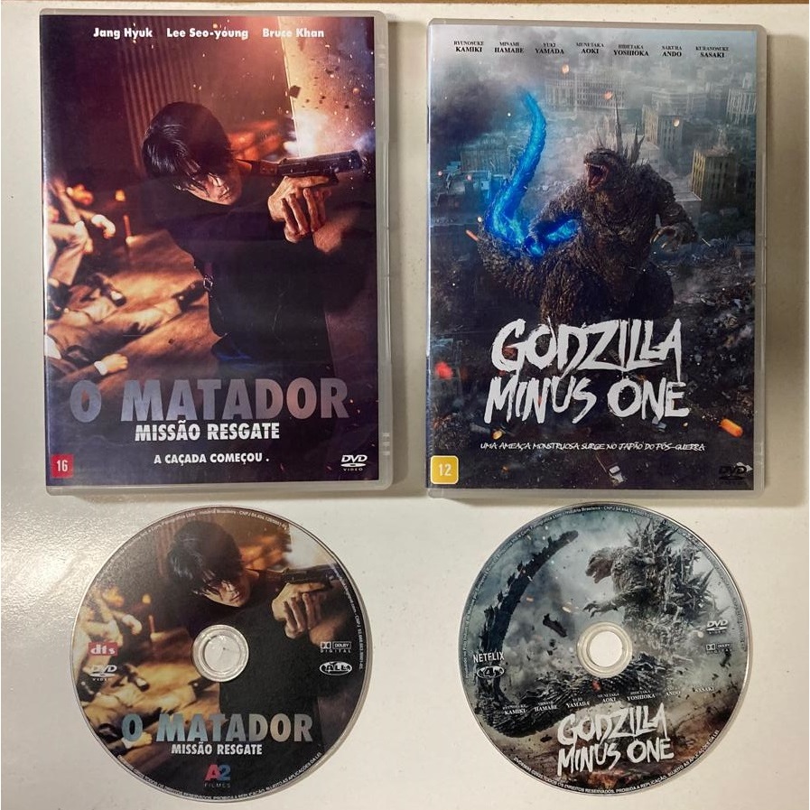 DVD - O Matador - Missão Resgate + Godzilla Minus One (2 DVD's)