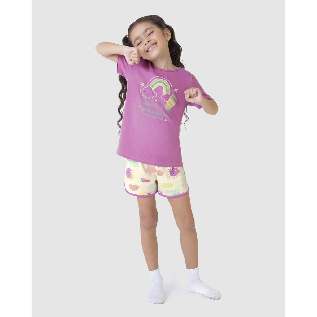 Pijama Infantil Menina A Coffee A hug And A Smile Brilha no Escuro - Malwee