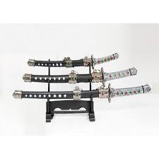 KIT 3 MINI KATANA ABRIDOR DE CARTAS