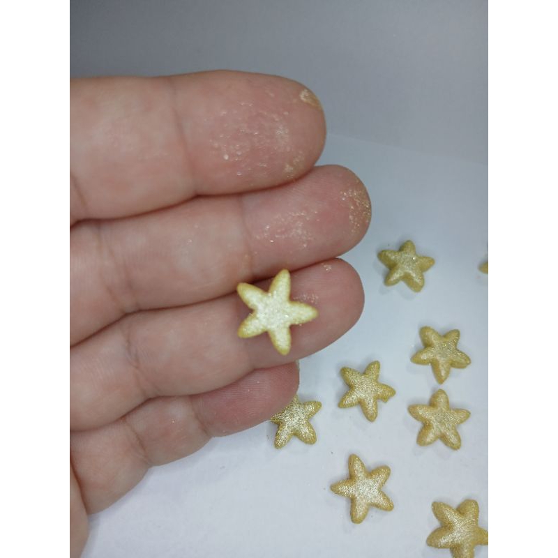 Sprinkles/Confeito de açúcar/Aplique comestível/estrelinhas douradas em Oferta na Shopee