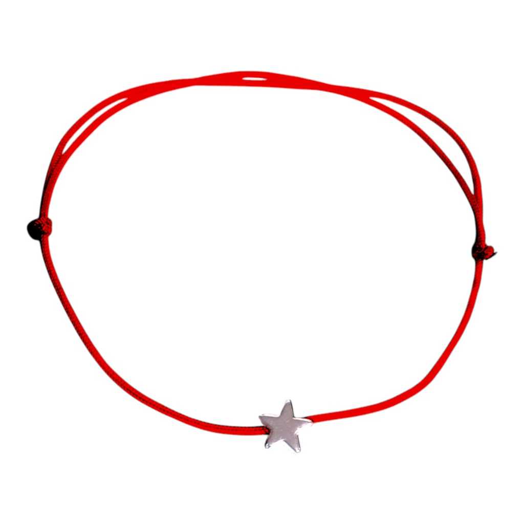 Pulseira Hematita estrela ajustavel Equilíbrio Energético Fio Preto Vermelho Proteção energética cabala