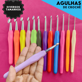 Agulha  Soft Para  Crochê Com Cabos Emborrachados - Aero em Oferta na Shopee