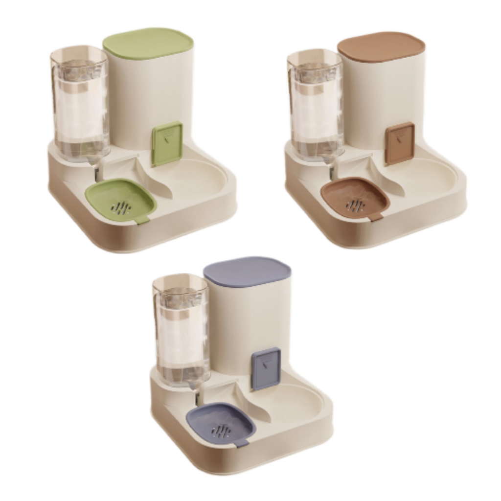 Bebedouro com Comedouro Alimentador Automático Pet Cães e Gatos em Oferta na Shopee