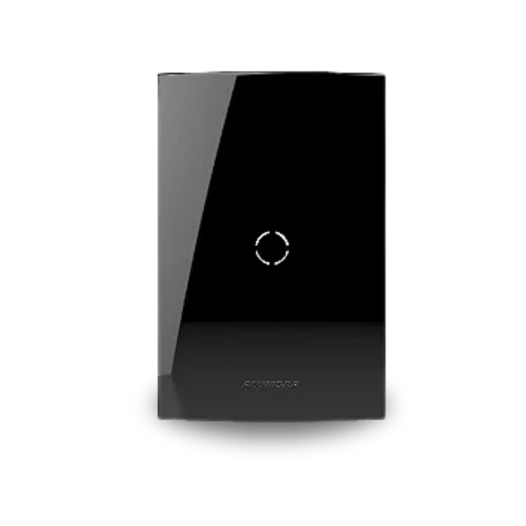 Placa Espelho de Luz Alumbra Inova Pro Black Piano 4x2 Cega 85529